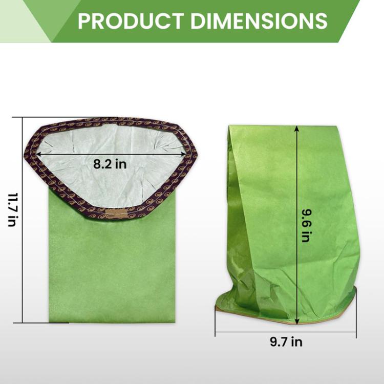 2pcs For ProTeam 107314 Vacuum Cleaner Accessories Paper Bag Dust Collection Bag(No Printing) - Other Accessories by PMc TechLife | Online Shopping South Africa | PMc TechLife | Buy Now Pay Later Mobicred