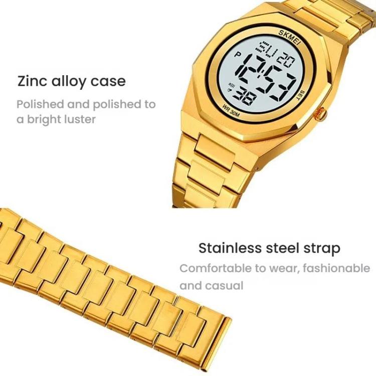 SKMEI 2479 Men Business Casual Multi-Function Chronograph Electronic Watch(Black) - free shipping - PMC TechLife - Order now!