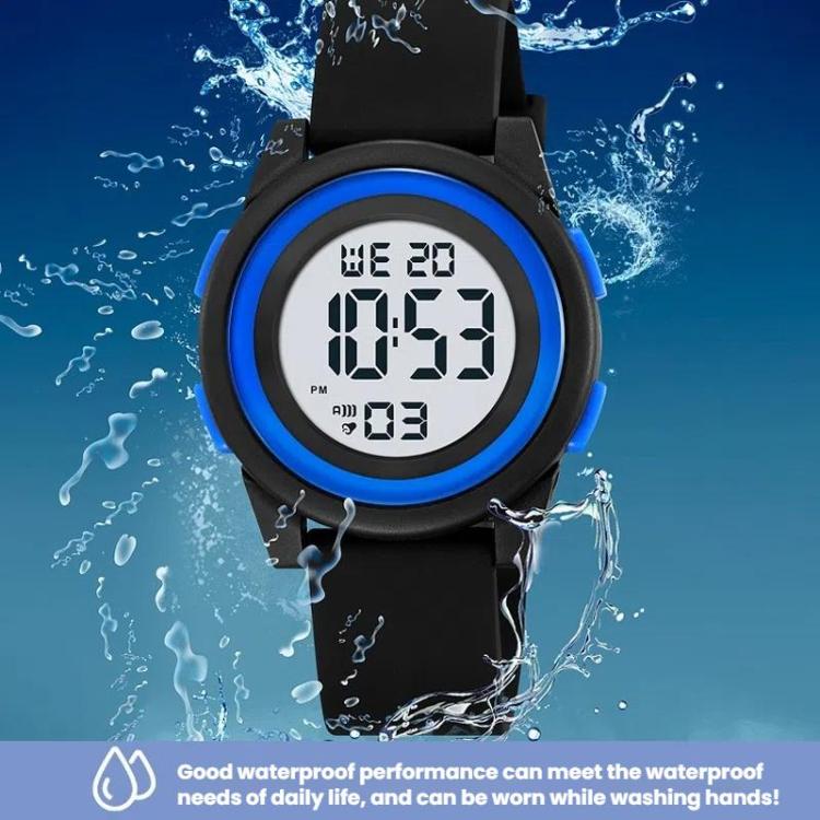 SKMEI 2429 Youth Electronic Watch Simple Outdoor Sports Watch(Black Blue) - free shipping - PMC TechLife - Order now!