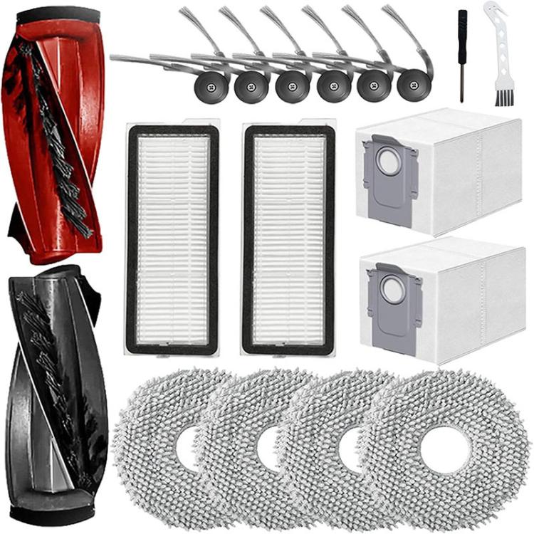 15 In 1 Kit For Roborock P20 Pro / Qrevo Curve Robot Vacuum Cleaner Replacement Parts - For Roborock Accessories by PMc TechLife | Online Shopping South Africa | PMc TechLife | Buy Now Pay Later Mobicred