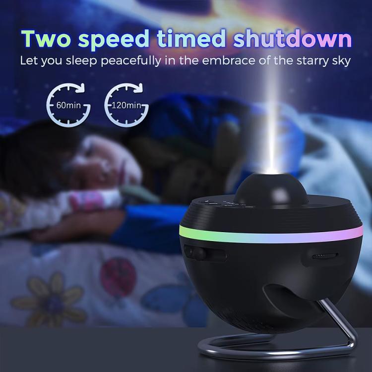 USB Plug-in Space Ball HD Galaxy Projector Lamp Dynamic Meteor Starry Sky Atmosphere Light(Black) - Projection Lamp by PMc TechLife | Online Shopping South Africa | PMc TechLife | Buy Now Pay Later Mobicred