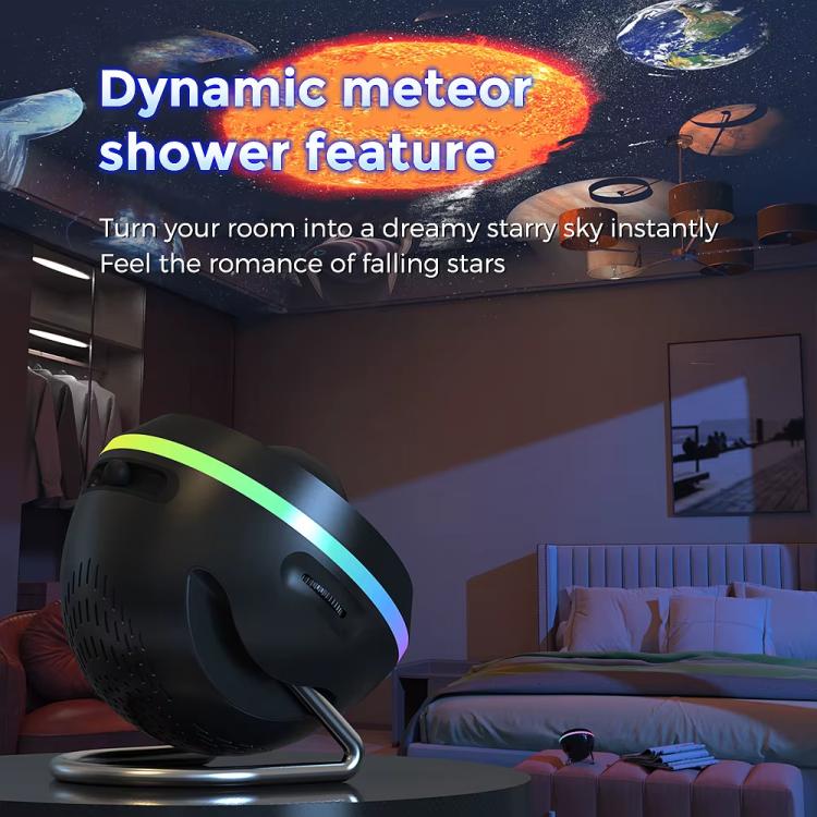 USB Plug-in Space Ball HD Galaxy Projector Lamp Dynamic Meteor Starry Sky Atmosphere Light(White) - free shipping - PMc TechLife - Order now!