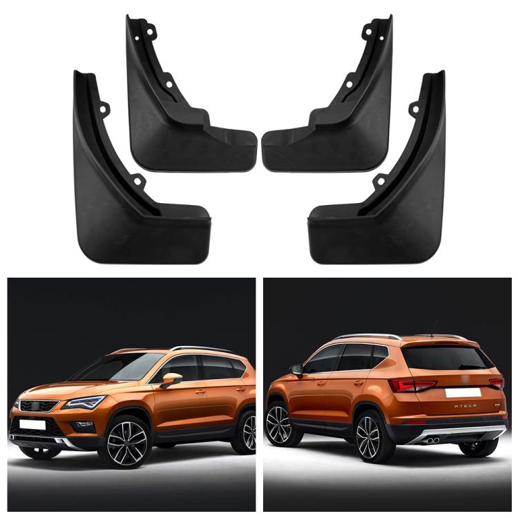 For SEAT Ateca/Volkswagen Jetta VS5 Car Tire Soft Rubber Fender(Black) - Wheels Tires & Parts by PMc TechLife | Online Shopping South Africa | PMc TechLife | Buy Now Pay Later Mobicred