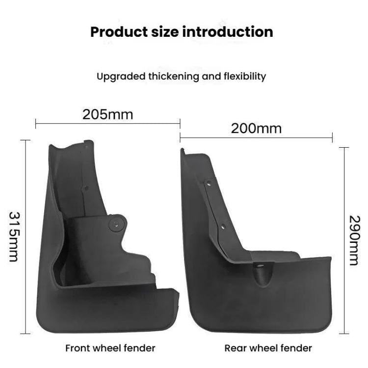 For Mitsubishi ASX Car Tire Soft Rubber Mudguard(Black) - free shipping - PMc TechLife - Order now!