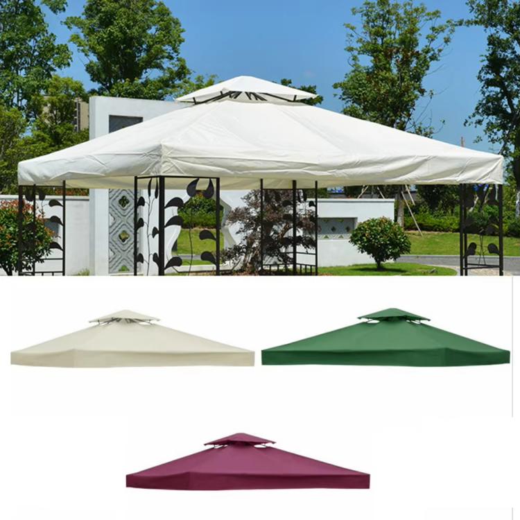 3x3m  Garden Gazebo Top Cover Canopy Replacement Top Patio Roof Awning for Outdoor Terrace, Garden Tent, Pergola(Wine Red) - Patio Umbrella by PMc TechLife | Online Shopping South Africa | PMc TechLife | Buy Now Pay Later Mobicred