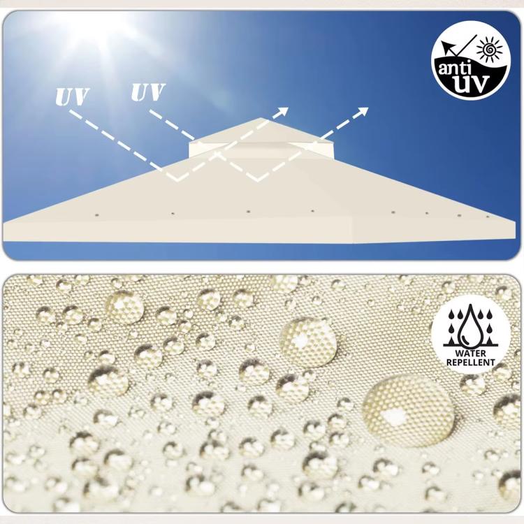 3x3m  Garden Gazebo Top Cover Canopy Replacement Top Patio Roof Awning for Outdoor Terrace, Garden Tent, Pergola(Ink Green) - Patio Umbrella by PMc TechLife | Online Shopping South Africa | PMc TechLife | Buy Now Pay Later Mobicred