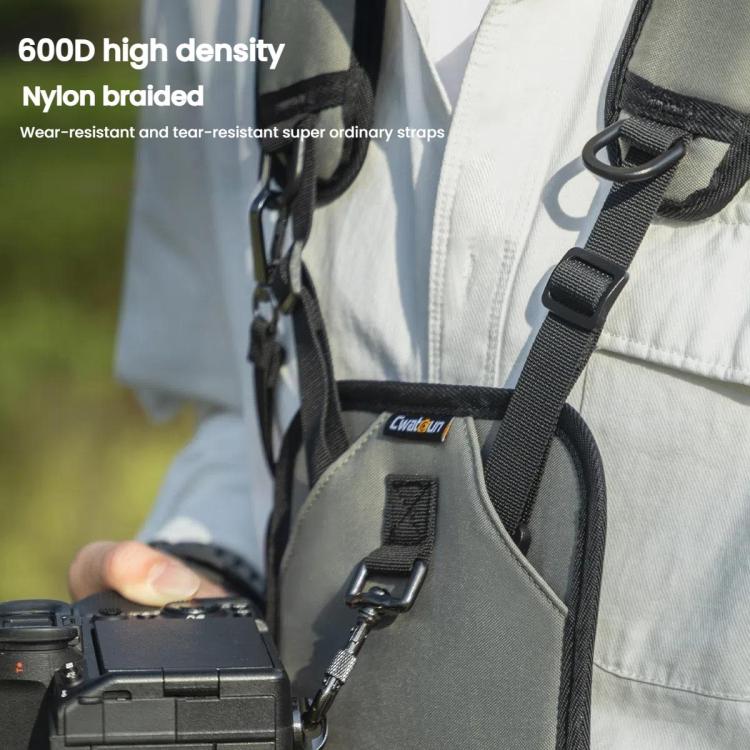 Cwatcun D182 Camera Strap Vest Outdoor Stress Relief DSLR Camera Quick Release Vest - free shipping - PMC TechLife - Order now!