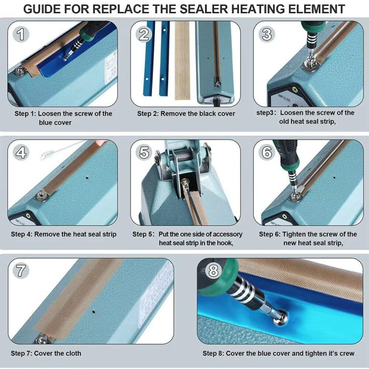 5pcs /Pack Impulse Sealer Spare Repair Parts Heat Seal Strips Replacement 300mm - Others by PMc TechLife | Online Shopping South Africa | PMc TechLife | Buy Now Pay Later Mobicred