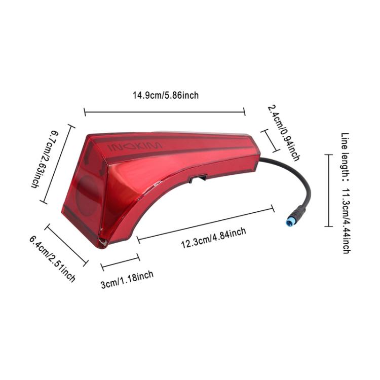X1666 For INOKIM OXO OX Electrical Scooter LED Tail Decorative Light Safety Warning Lamp Replacement Parts - free shipping - PMc TechLife - Order now!