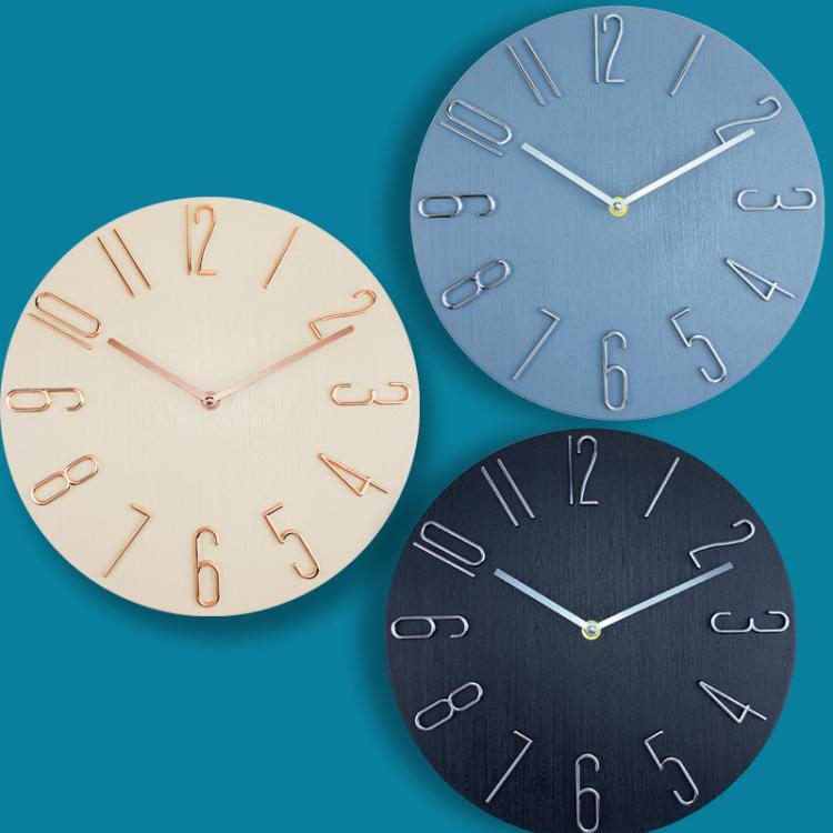 12 Inch Frameless Minimalist Wall Clock Silent Modern Quartz Clock for Living Room, Bedroom, Kitchen, Color: Retro Silver - free shipping - PMC TechLife - Order now!