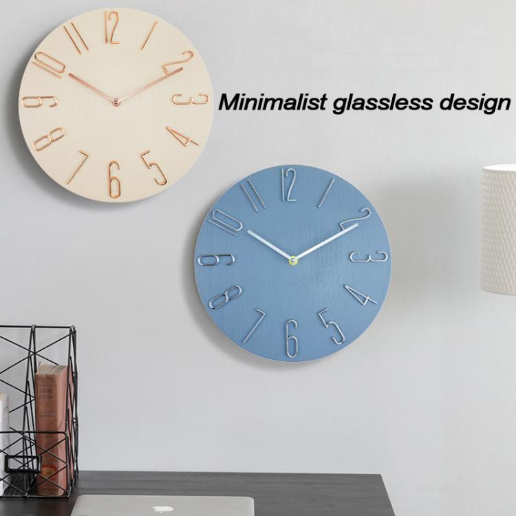 12 Inch Frameless Minimalist Wall Clock Silent Modern Quartz Clock for Living Room, Bedroom, Kitchen, Color: Gold Bronze - free shipping - PMC TechLife - Order now!