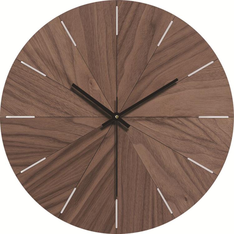 12-inch Imitation Wood Grain Texture Decorative Wall Clock Silent Quartz Clock Holiday Gift HR-CMW01 - free shipping - PMC TechLife - Order now!