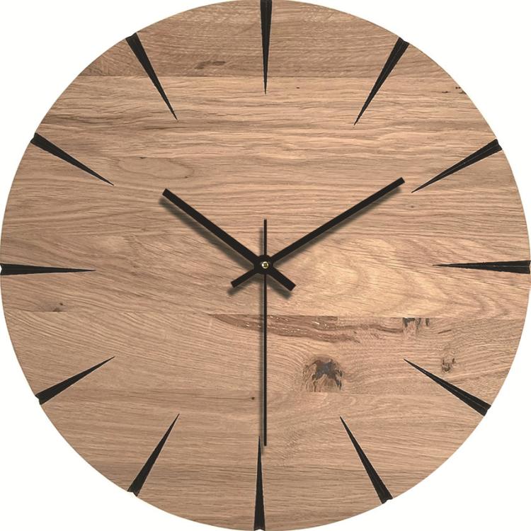 12-inch Imitation Wood Grain Texture Decorative Wall Clock Silent Quartz Clock Holiday Gift HR-CMW13 - free shipping - PMC TechLife - Order now!