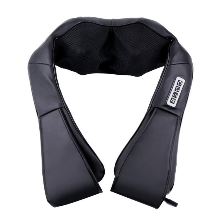 Car Household Massage Shawl Heated Shoulder And Cervical Massager EU Plug(Black) - free shipping - PMC TechLife - Order now!