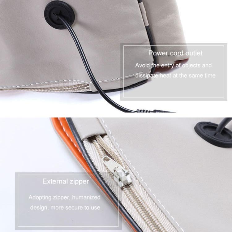 Car Household Massage Shawl Heated Shoulder And Cervical Massager EU Plug(Beige+Orange) - free shipping - PMC TechLife - Order now!