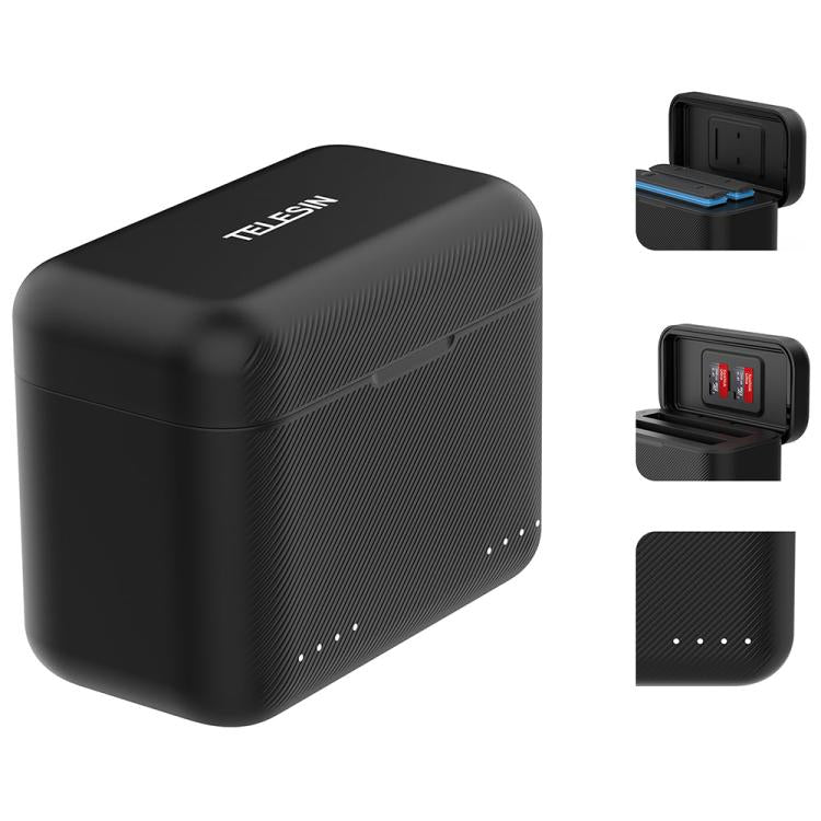 For Insta360 X4 TELESIN Battery Charger Dual Battery Storage Charging Case - free shipping - PMC TechLife - Order now!