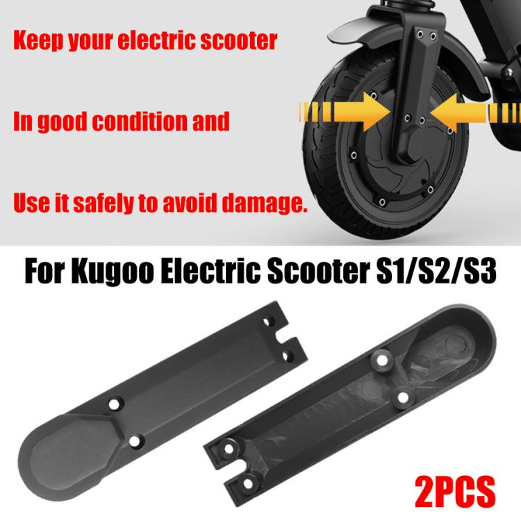 2pcs /Pack Front Wheel Cover For Kugoo 8 Inch Electric Scooter(Black) - free shipping - PMc TechLife - Order now!