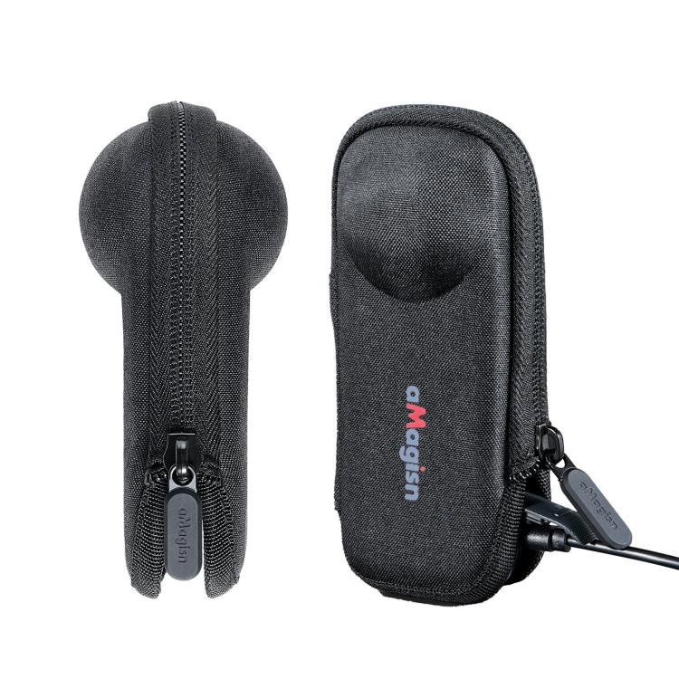 For Insta360 X5 Camera aMagisn Storage Bag Hard Shell Protective Case with Carabiner Clip - free shipping - PMC TechLife - Order now!