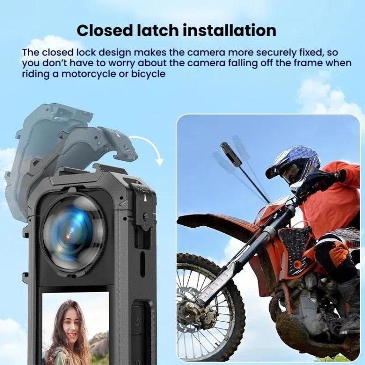 For Insta360 X5 Plastic Protective Frame Magnetic Quick-Release Camera Cage Expansion Bracket - free shipping - PMC TechLife - Order now!