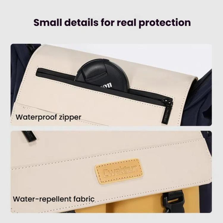 Cwatcun D191 Large Shoulder Camera Bag Waterproof Crossbody Microsingle DSLR Camera Messenger Bag - free shipping - PMC TechLife - Order now!