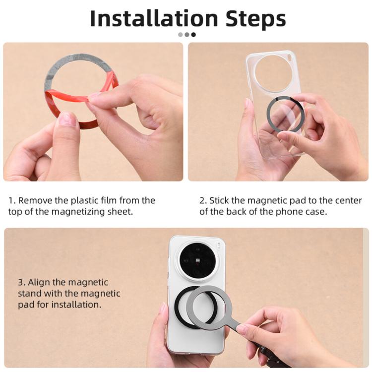 Magsafe Mobile Phone Magnetic Holder Desktop Tripod(Silver Gray) - free shipping - PMc TechLife - Order now!