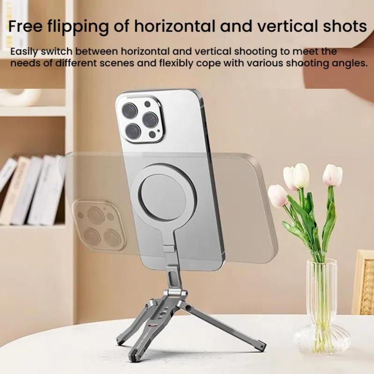 Magsafe Mobile Phone Magnetic Holder Desktop Tripod(Silver Gray) - free shipping - PMc TechLife - Order now!