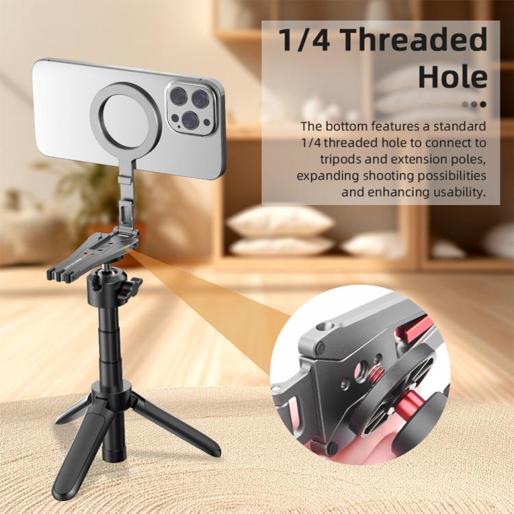 Magsafe Mobile Phone Magnetic Holder Desktop Tripod(Silver Gray) - free shipping - PMc TechLife - Order now!