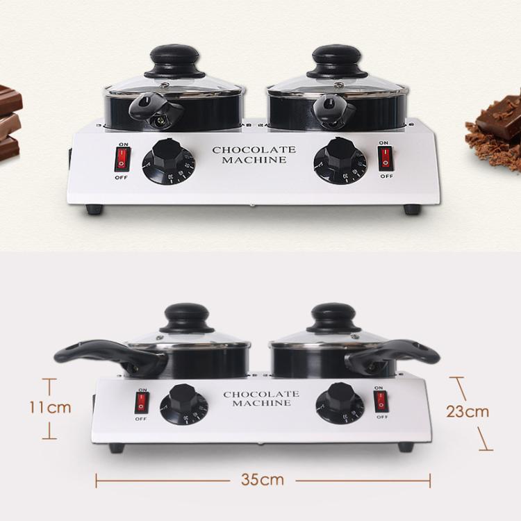 Dessert Making Double Cylinder Chocolate Hot Melt Machine US Plug - free shipping - PMC TechLife - Order now!