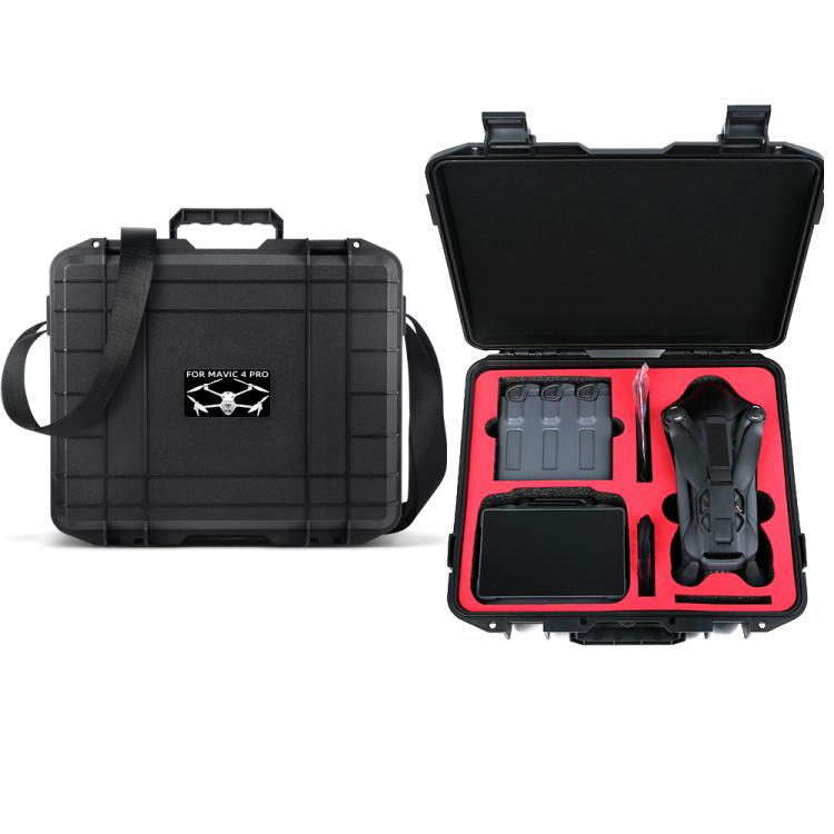 For DJI Mavic 4 Pro Creator Combo RC Pro 2 Explosion-Proof Case Storage Box Suitcase With Shoulder Strap(White Pattern) - free shipping - PMC TechLife - Order now!
