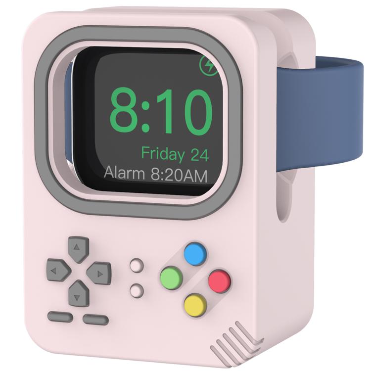 For Apple Watch AhaStyle DD05 Silicone Mini Charging Stand, Without Charger(Pink) - Charger / Holder by AhaStyle | Online Shopping South Africa | PMC TechLife | Buy Now Pay Later Mobicred