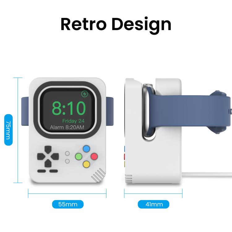 For Apple Watch AhaStyle DD05 Silicone Mini Charging Stand, Without Charger(Black) - Charger / Holder by AhaStyle | Online Shopping South Africa | PMC TechLife | Buy Now Pay Later Mobicred