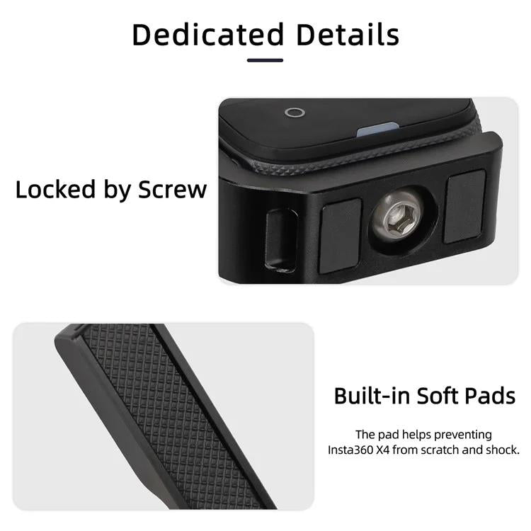 For Insta360 X5 / X4 Sunnylife X4-ZJ826 L-shape Conversion Bracket Magnetic Adaptor Expansion Accessory(Black) - free shipping - PMC TechLife - Order now!