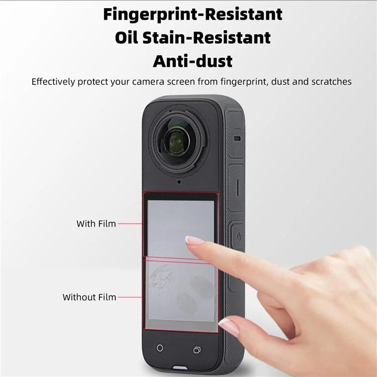 For Insta360 X5 / X4 2sets Sunnylife Curved Tempered Film HD Anti-Explosion Anti-Drop Scratch Protective Film - free shipping - PMC TechLife - Order now!