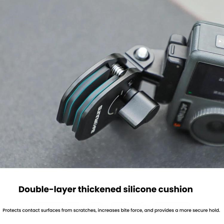 Sunnylife ZJ846 Sports Camera Universal Mount Motorcycle Windshield Clip(Black) - free shipping - PMC TechLife - Order now!