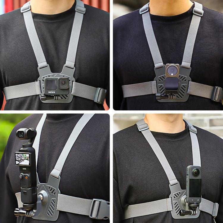 Sunnylife XD742 360 Degree Universal Sports Camera Chest Strap Mount(Gray) - free shipping - PMC TechLife - Order now!