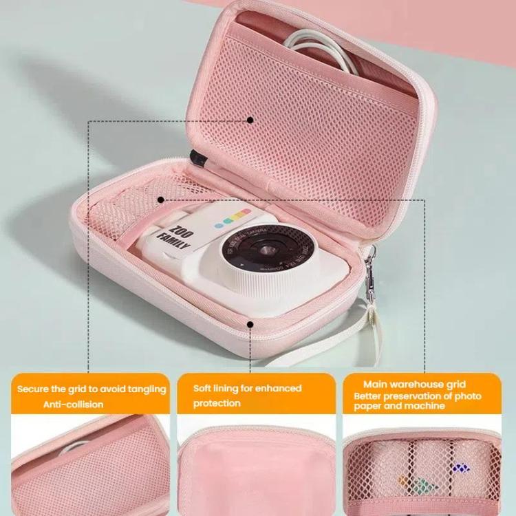 Cwatcun D204 Small Convenient Microslice Storage Bag Compact Digital Camera Waterproof Hard Case(Pink) - free shipping - PMC TechLife - Order now!