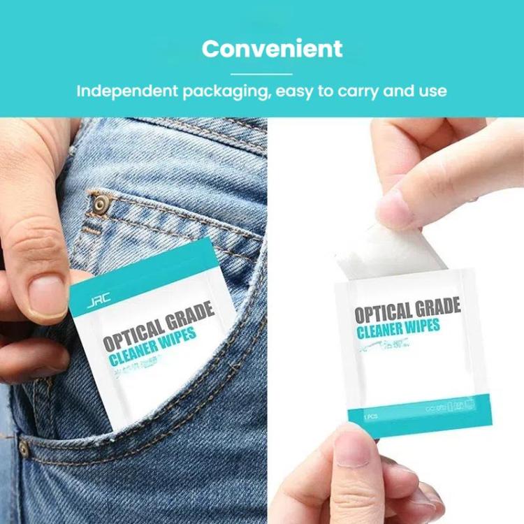 JRC F502 100pcs /Box Cleaning Glasses Paper Cell Phone Screen Cleaning Portable Alcohol Kit - free shipping - PMC TechLife - Order now!