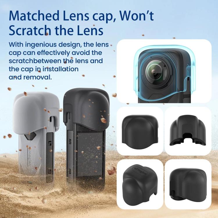 aMagisn Body Case For Insta360 X5 Action Camera Protective Accessories Gray - free shipping - PMC TechLife - Order now!