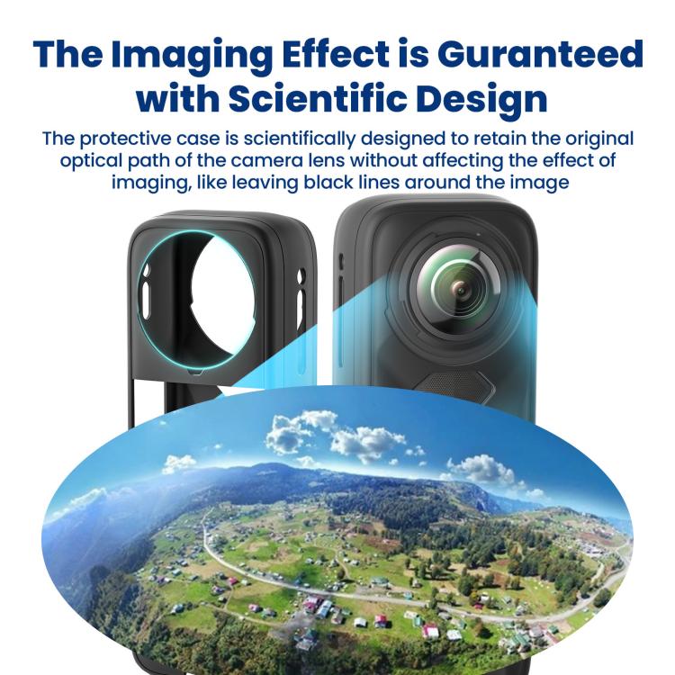 aMagisn Body Case For Insta360 X5 Action Camera Protective Accessories Gray - free shipping - PMC TechLife - Order now!