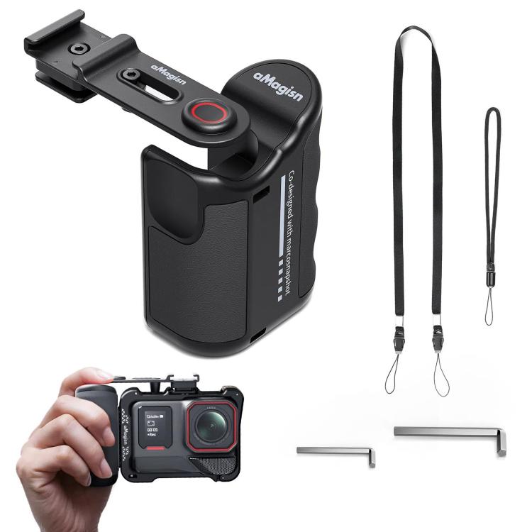 aMagisn Xplorer Grip Kit Street Vlogging Handle For Insta360, DJI Action, and GoPro Hero Series Action Cameras - free shipping - PMC TechLife - Order now!