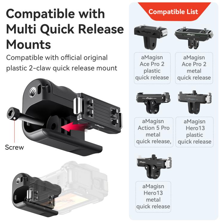 aMagisn Xplorer Grip Kit Street Vlogging Handle For Insta360, DJI Action, and GoPro Hero Series Action Cameras - free shipping - PMC TechLife - Order now!