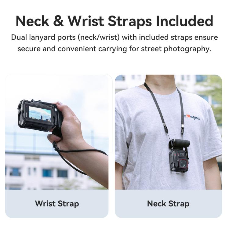 aMagisn Xplorer Grip Kit Street Vlogging Handle For Insta360, DJI Action, and GoPro Hero Series Action Cameras - free shipping - PMC TechLife - Order now!