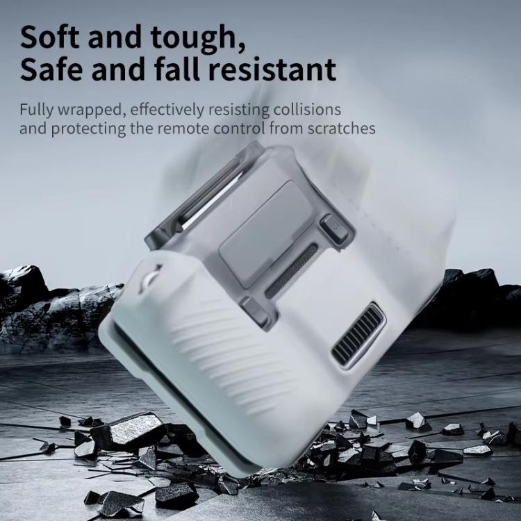 For DJI RC Pro 2 Remote Control Silicone Case Screen and Body Protective Cover(Gray) - free shipping - PMC TechLife - Order now!