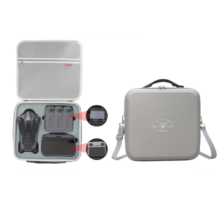 For DJI Mavic 4 Pro Fly More Combo / Creator Combo Carrying Case Durable PU Crossbody Shoulder Bag(Gray) - free shipping - PMC TechLife - Order now!