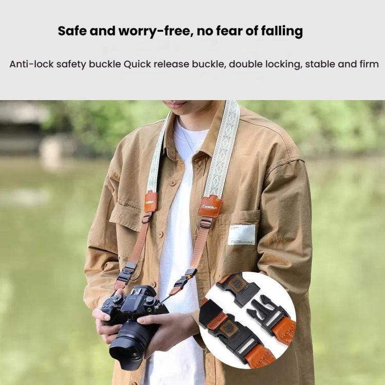 Cwatcun D193 Universal Camera Shoulder Strap Double Locking Portable Camera Accessories - free shipping - PMC TechLife - Order now!