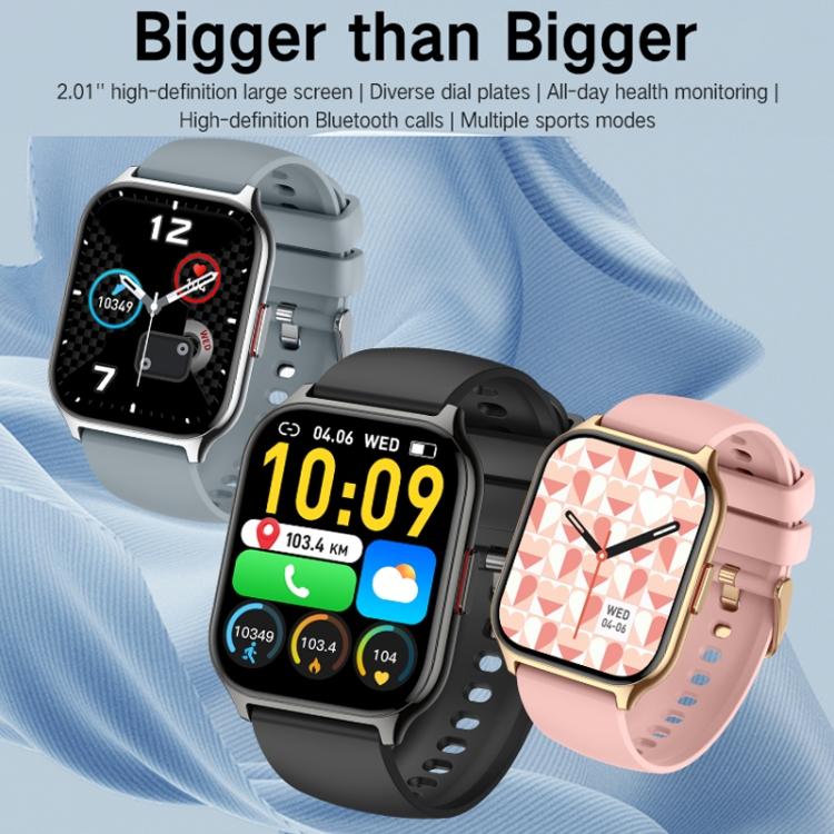 Blood Oxygen / Sleep / Heart Rate Wellness Tracking Smart Watch Square Sports Double Strap Watch(Gold Steel+Silicone Pink) - free shipping - PMC TechLife - Order now!