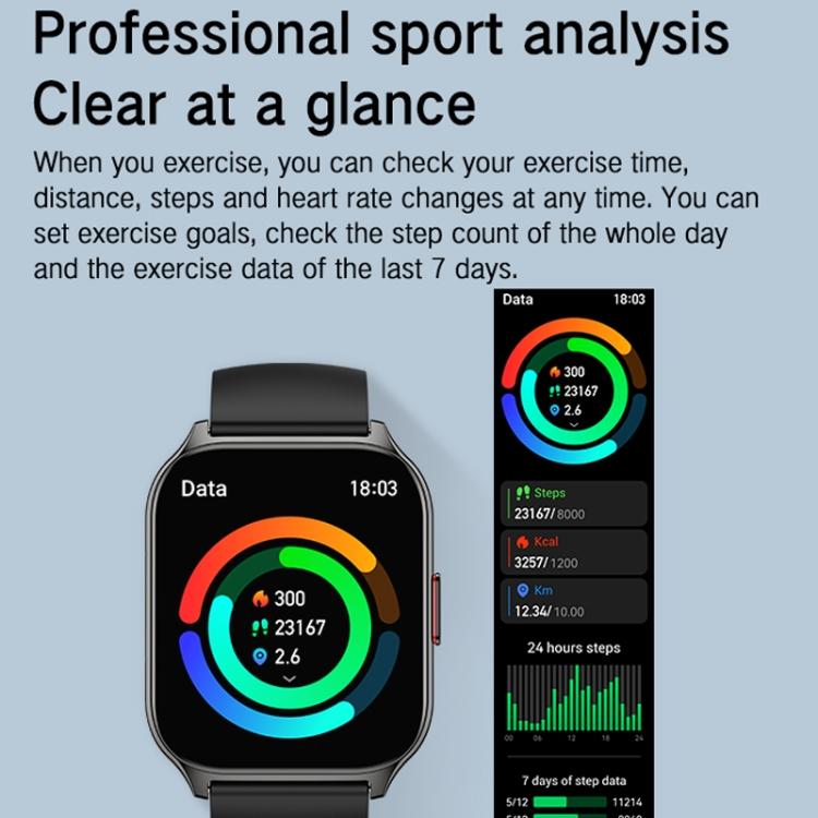 Blood Oxygen / Sleep / Heart Rate Wellness Tracking Smart Watch Square Sports Double Strap Watch(Gold Steel+Silicone Pink) - free shipping - PMC TechLife - Order now!
