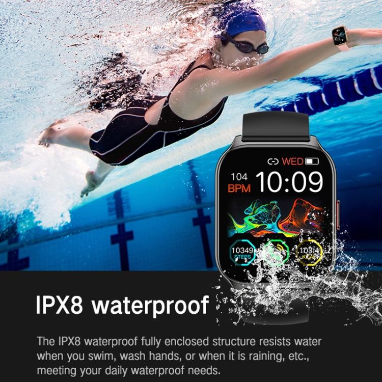 Blood Oxygen / Sleep / Heart Rate Wellness Tracking Smart Watch Square Sports Double Strap Watch(Black Steel+Silicone Black) - free shipping - PMC TechLife - Order now!