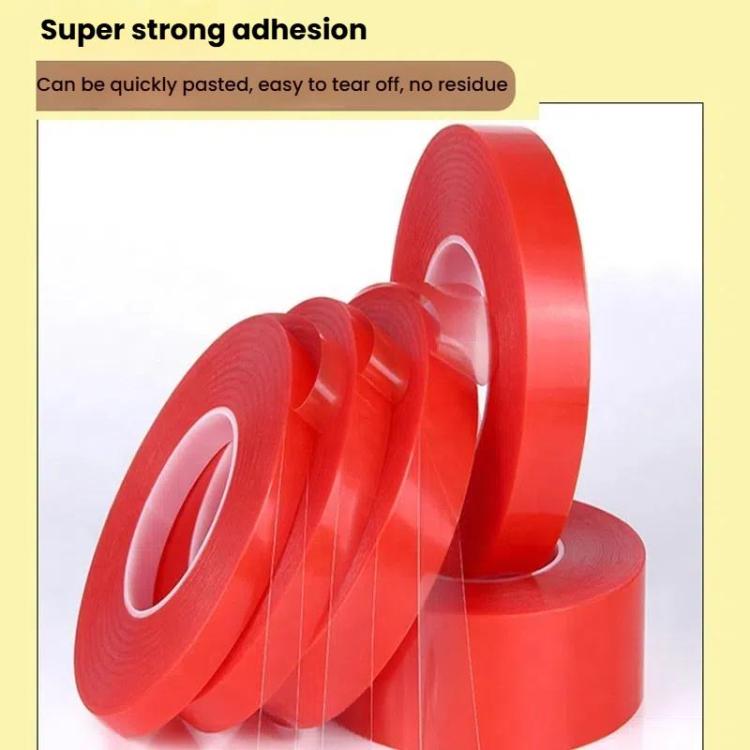5rolls 0.2mm Thick Acrylic Polyester PET Double Sided Adhesive Tape, 10m/roll, Width: 10mm - free shipping - PMC TechLife - Order now!