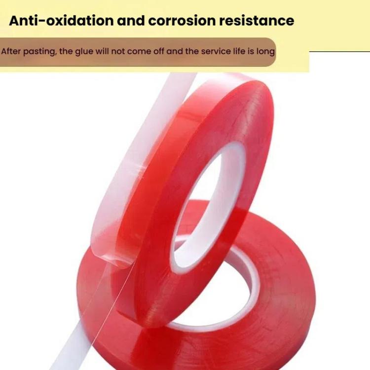 5rolls 0.2mm Thick Acrylic Polyester PET Double Sided Adhesive Tape, 10m/roll, Width: 10mm - free shipping - PMC TechLife - Order now!